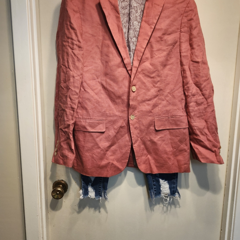 Ralph Lauren Pink Blazer 100% Linen